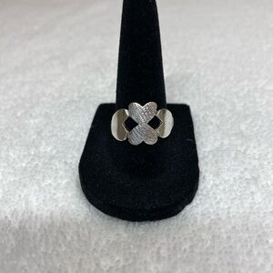 Sterling Silver 4 Hearts Women's Ring